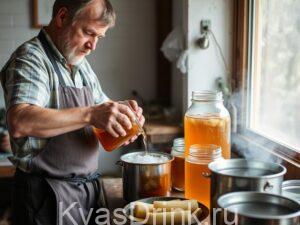 Men make kvass.фото